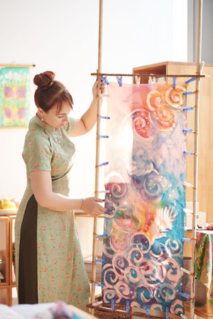 drying canvas