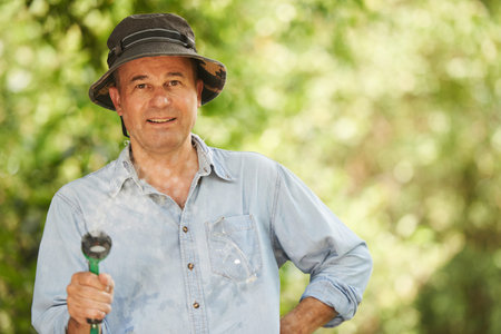 Senior gardener