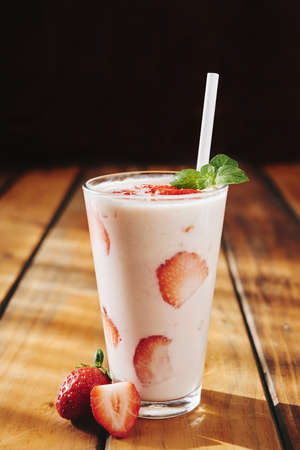 Yogurt for breakfastの写真素材