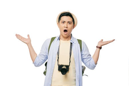 Shocked manの写真素材