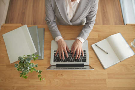Networking business ladyの写真素材