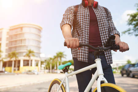 Bicycle riderの写真素材