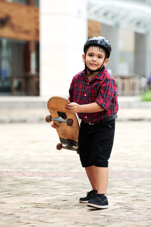 Ready to skateboard