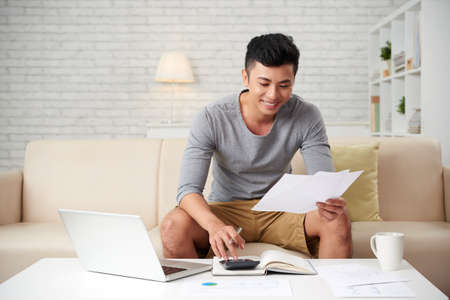 Working from homeの写真素材