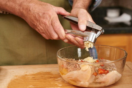 Man preparing meal in the kitchen