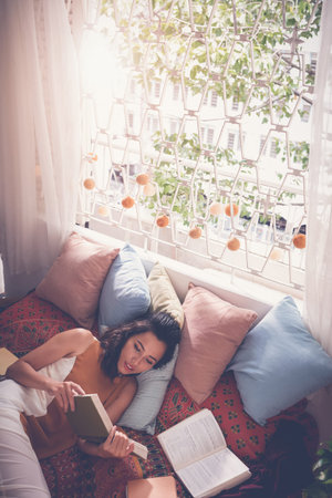 Young readerの写真素材