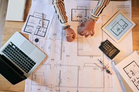 drawing blueprint