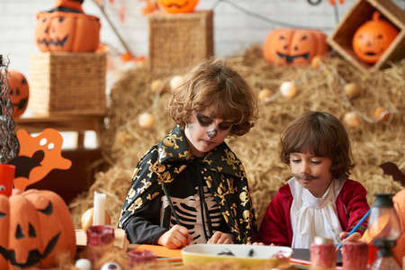 Drawing for Halloween partyの写真素材