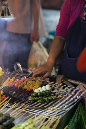 At local food marketの写真素材