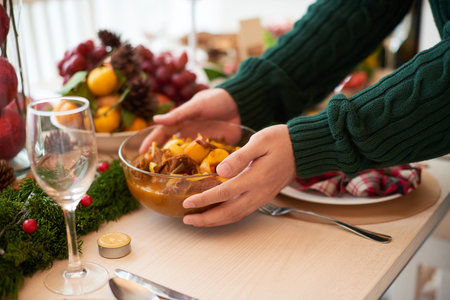 Serving dishesの写真素材