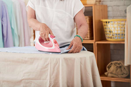 Man doing Houseworkの写真素材