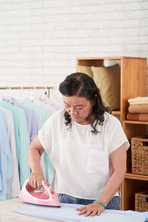 Ironing clothesの写真素材