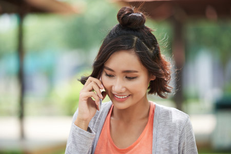 Talking on the phone