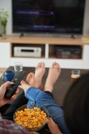 Watching film at home
