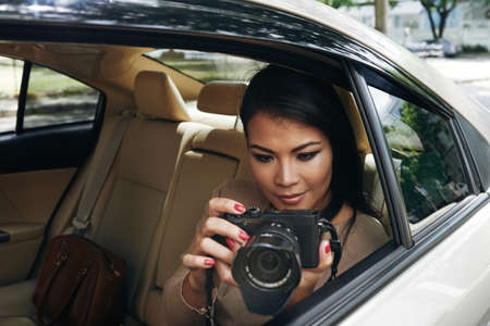 Taking photosの写真素材