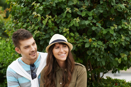 Young smiling couple