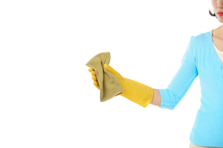 Woman Wrapped up in Housework