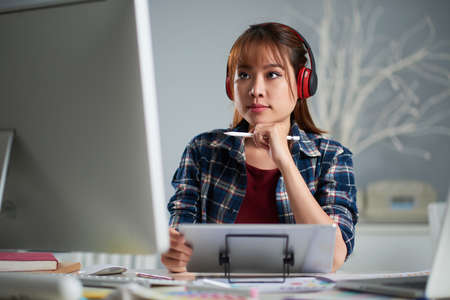 Analyzing Work Resultsの写真素材