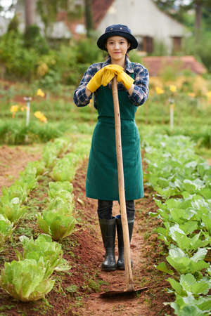 Gardening girlの写真素材