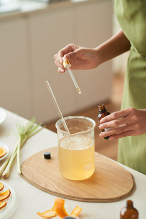 Adding essential oil