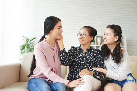 Spending time togetherの写真素材