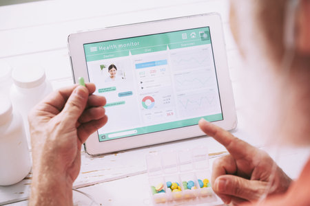 Online health monitoringの写真素材