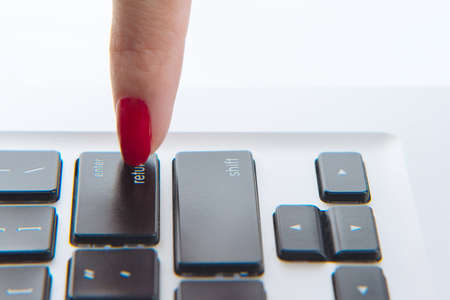 Entering dataの写真素材