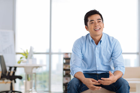 Handsome young businessmanの写真素材