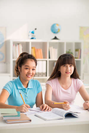 Vietnamese Students Having Lessonの写真素材