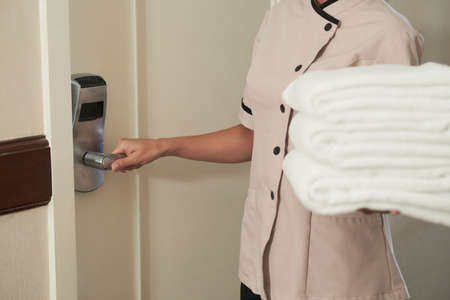 Changing linenの写真素材