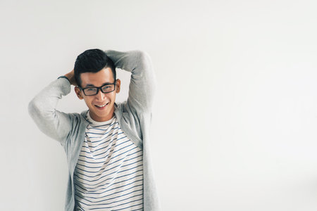 Cheerful young manの写真素材