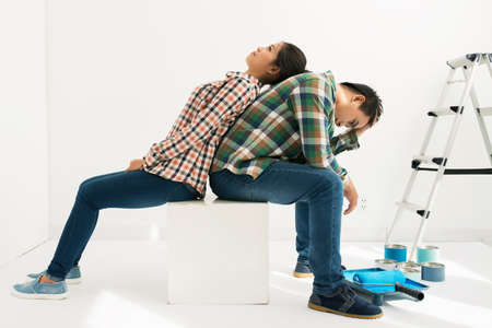 Tired of renovationの写真素材