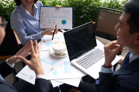 Explaining business dataの写真素材