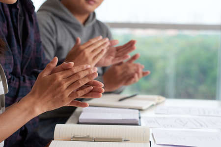 Completion of Business Conferenceの写真素材