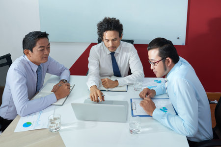 Business team having meeting