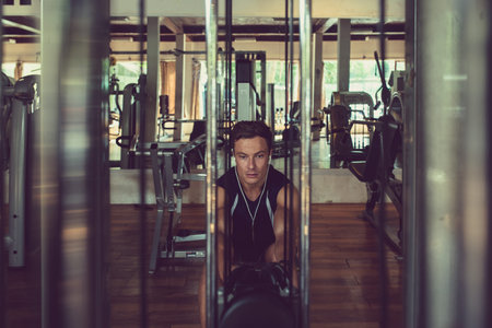 Athlete in gym