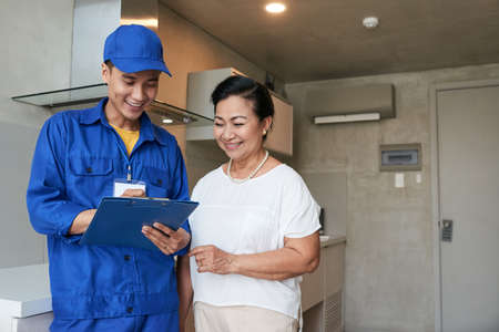 Filling documentsの写真素材