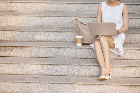 Working business ladyの写真素材