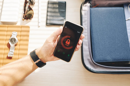 Locked smartphone