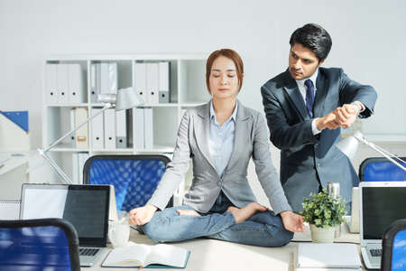 Yoga timeの写真素材