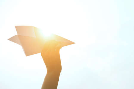 Paper planeの写真素材