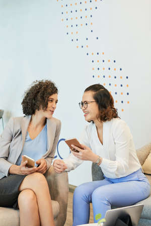 Having fun at workの写真素材