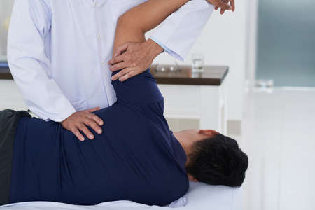 Professional spine adjustmentの写真素材