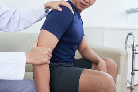 Palpating arm