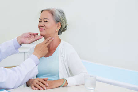 Thyroid check-upの写真素材