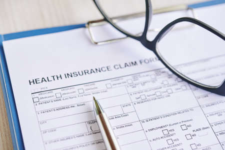 Insurance claim formの写真素材