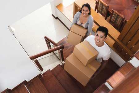 Couple moving in