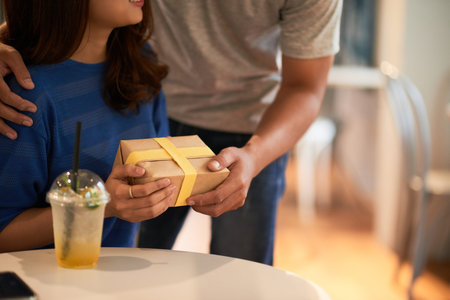 Present for Valentines dayの写真素材