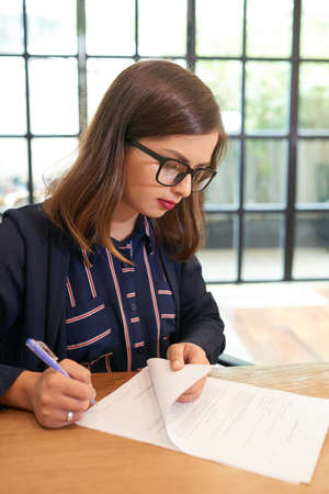 Signing contractの写真素材