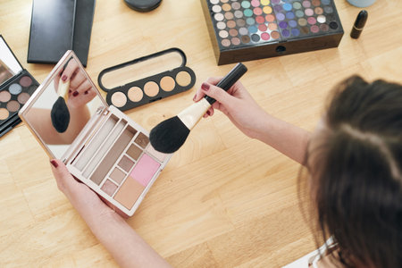 Applying bronzer